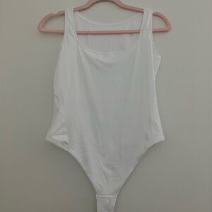 Lululemon Wundermost White Sleeveless Bodysuit